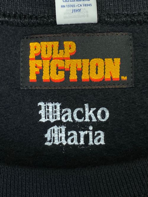 WACKO MARIA（ワコマリア）WACKO MARIA (ワコマリア) PULP FICTION (パルプフィクション) SWEAT SHIRT ブラック サイズ:XXLの古着・服飾アイテム
