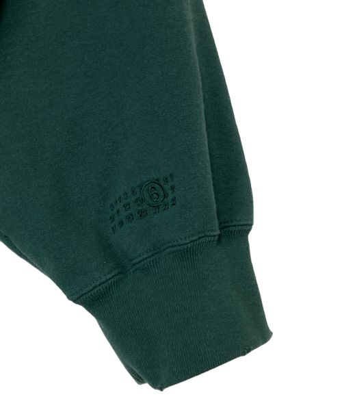 SUPREME（シュプリーム）SUPREME (シュプリーム) MM6 Maison Margiela (エムエムシックス メゾンマルジェラ) Zip Up Hooded Sweatshirt グリーン サイズ:XLの古着・服飾アイテム