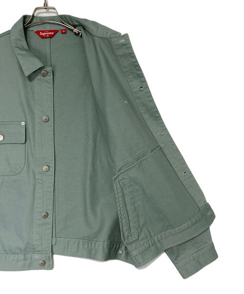 SUPREME（シュプリーム）SUPREME (シュプリーム) Denim Chore Trucker Jacket グリーン サイズ:XLの古着・服飾アイテム