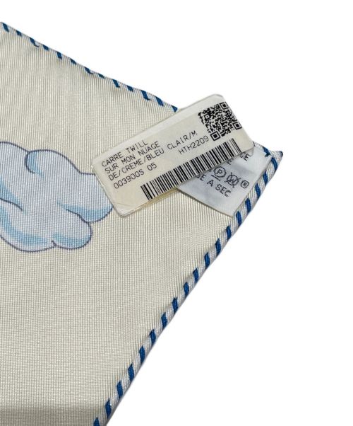 HERMES（エルメス）HERMES (エルメス) カレ90 Sur Mon Nuage 私の雲 ホワイト サイズ:90×90の古着・服飾アイテム