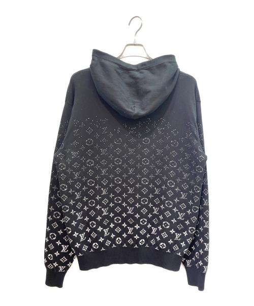 LOUIS VUITTON（ルイ ヴィトン）LOUIS VUITTON (ルイ ヴィトン) モノグラム総柄グラディエントプルオーバーパーカー ブラック サイズ:Ｍの古着・服飾アイテム