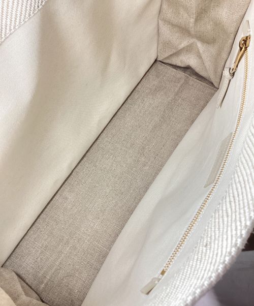 Saint Laurent Paris（サンローランパリ）Saint Laurent Paris (サンローランパリ) RIVE GAUCHE canvas tote bag（リヴゴーシュ/キャンバストートバッグ） カーキの古着・服飾アイテム