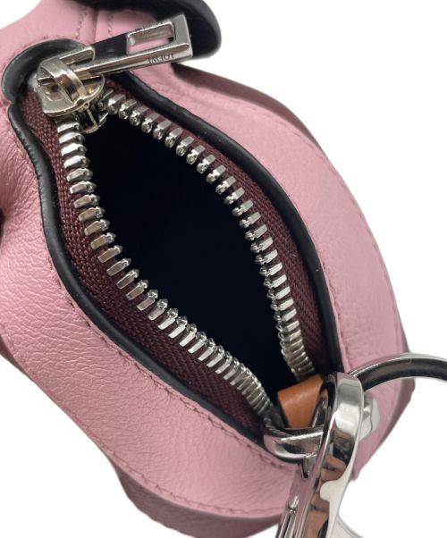 LOEWE（ロエベ）LOEWE (ロエベ) エレファント レザー コインケース ピンク×ボルドーの古着・服飾アイテム