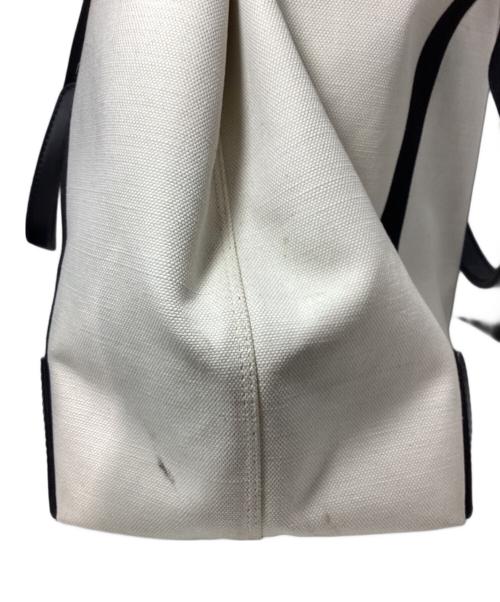BALENCIAGA（バレンシアガ）BALENCIAGA (バレンシアガ) Canvas Tote Bag（キャンバストートバッグ） アイボリー×ブラック サイズ:-の古着・服飾アイテム