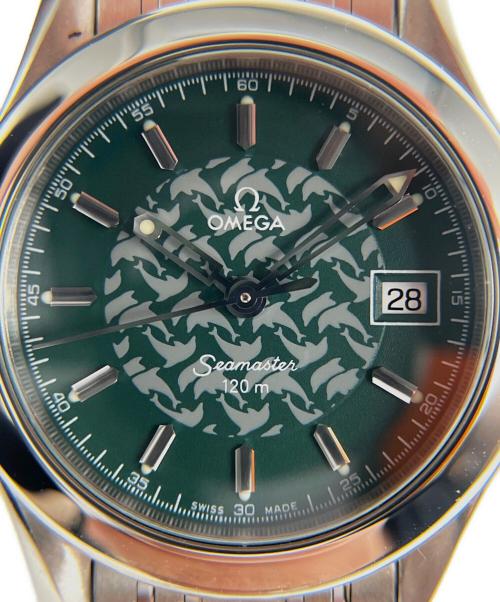OMEGA（オメガ）OMEGA (オメガ) シーマスター ジャックマイヨール Ref.2586.70 グリーンの古着・服飾アイテム