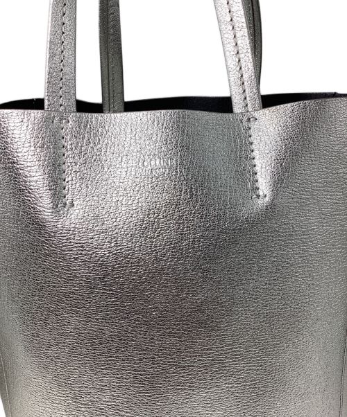 CELINE（セリーヌ）CELINE (セリーヌ) Vertical Cabas Small（バーティカルカバスモール） シルバーの古着・服飾アイテム