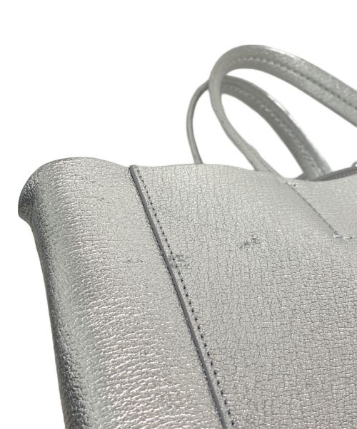 CELINE（セリーヌ）CELINE (セリーヌ) Vertical Cabas Small（バーティカルカバスモール） シルバーの古着・服飾アイテム
