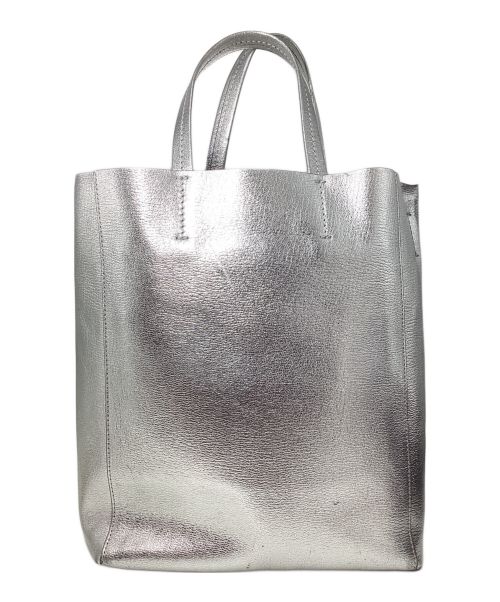 CELINE（セリーヌ）CELINE (セリーヌ) Vertical Cabas Small（バーティカルカバスモール） シルバーの古着・服飾アイテム