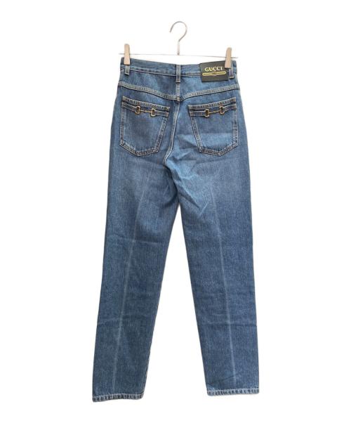 GUCCI（グッチ）GUCCI (グッチ) ホースビット付き 80s フィット デニム パンツ インディゴ サイズ:23の古着・服飾アイテム