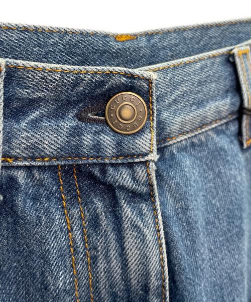 GUCCI（グッチ）GUCCI (グッチ) ホースビット付き 80s フィット デニム パンツ インディゴ サイズ:23の古着・服飾アイテム