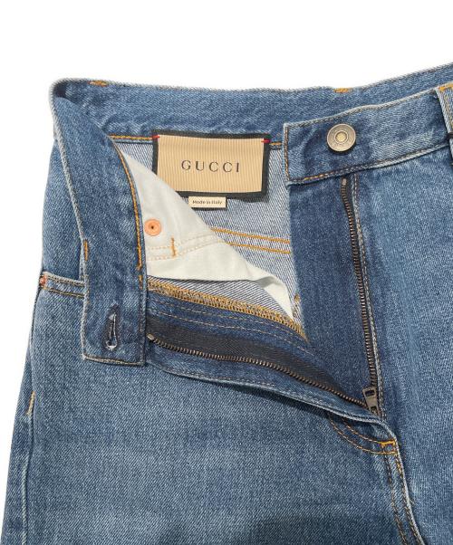 GUCCI（グッチ）GUCCI (グッチ) ホースビット付き 80s フィット デニム パンツ インディゴ サイズ:23の古着・服飾アイテム