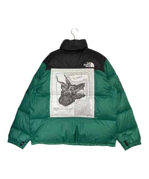 SUPREME（シュプリーム）SUPREME (シュプリーム) THE NORTH FACE (ザ ノース フェイス) NUPTSE JACKET ブラック×グリーン サイズ:XLの古着・服飾アイテム