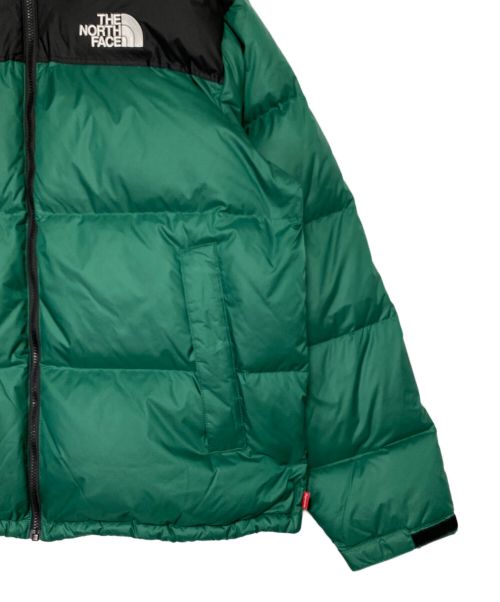 SUPREME（シュプリーム）SUPREME (シュプリーム) THE NORTH FACE (ザ ノース フェイス) NUPTSE JACKET ブラック×グリーン サイズ:XLの古着・服飾アイテム