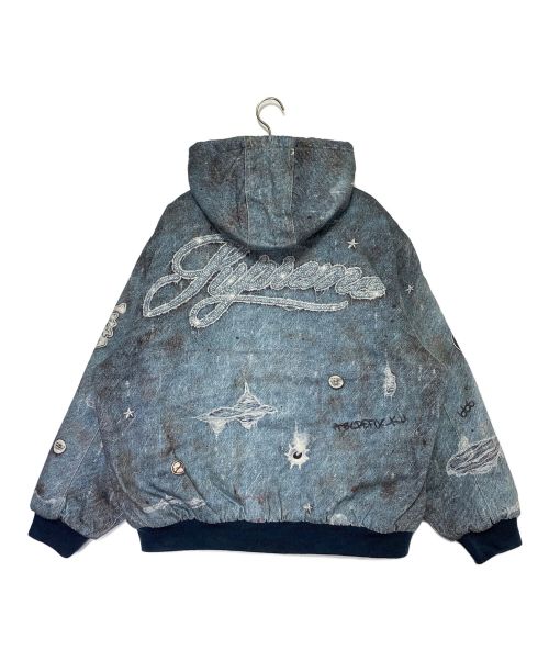 SUPREME（シュプリーム）SUPREME (シュプリーム) HJR Trompe L'oeil Hooded Work Jacket インディゴ サイズ:XLの古着・服飾アイテム