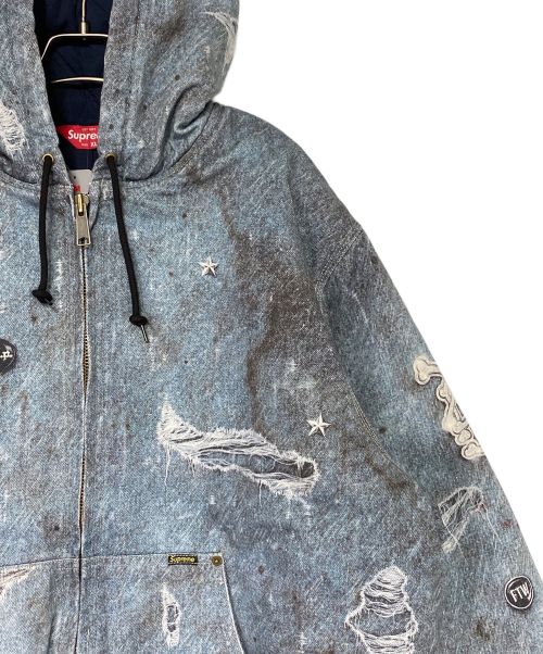 SUPREME（シュプリーム）SUPREME (シュプリーム) HJR Trompe L'oeil Hooded Work Jacket インディゴ サイズ:XLの古着・服飾アイテム
