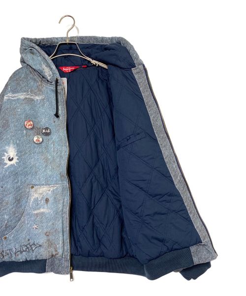 SUPREME（シュプリーム）SUPREME (シュプリーム) HJR Trompe L'oeil Hooded Work Jacket インディゴ サイズ:XLの古着・服飾アイテム
