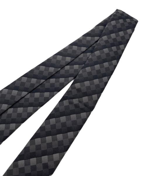LOUIS VUITTON（ルイ ヴィトン）LOUIS VUITTON (ルイ ヴィトン) ネクタイ/シルクネクタイ ブラック×グレー サイズ:表記なしの古着・服飾アイテム