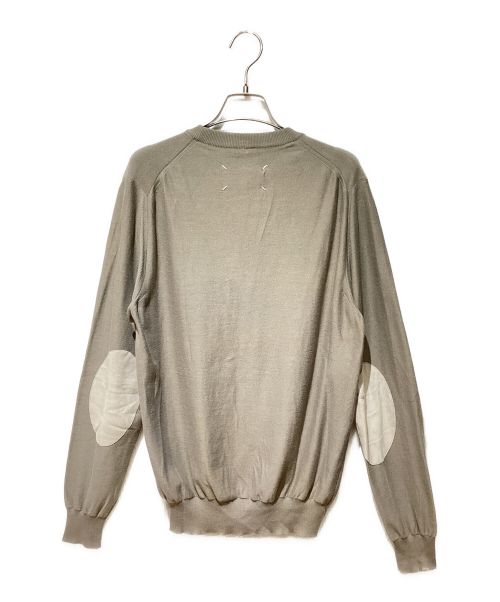 Maison Margiela（メゾンマルジェラ）Maison Margiela (メゾンマルジェラ) エルボーパッチカーディガン グレー サイズ:Mの古着・服飾アイテム