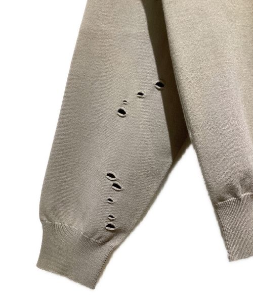 Maison Margiela（メゾンマルジェラ）Maison Margiela (メゾンマルジェラ) ダメージ加工カーディガン グレー サイズ:Mの古着・服飾アイテム