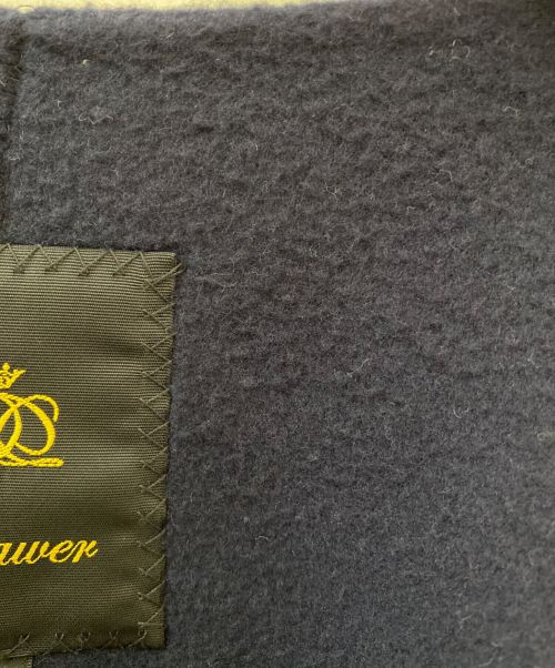DRAWER（ドゥロワー）DRAWER (ドゥロワー) ファーカフスノーカラーコート ネイビー サイズ:36の古着・服飾アイテム