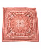 HERMESエルメス）の古着「シルクバンダナ/EPERON D OR」｜ピンク