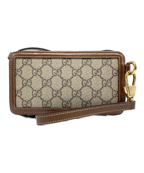 GUCCI（グッチ）GUCCI (グッチ) インターロッキングG ミニバッグ ブラウンの古着・服飾アイテム