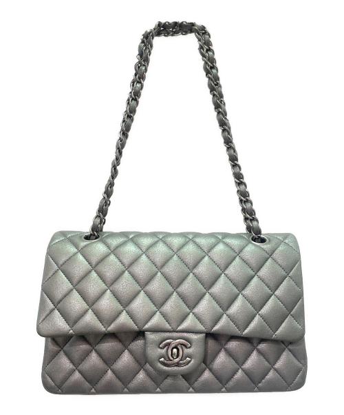 CHANEL（シャネル）CHANEL (シャネル) マトラッセ 25  ダブルフラップショルダーバッグ シルバー サイズ:25の古着・服飾アイテム