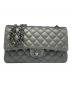 CHANEL（シャネル）の古着「マトラッセ 25  ダブルフラップショルダーバッグ」｜シルバー