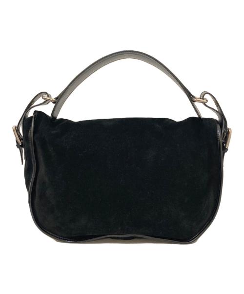 DOLCE & GABBANA（ドルチェ＆ガッバーナ）DOLCE & GABBANA (ドルチェ＆ガッバーナ) スウェードワンショルダーバッグ ブラックの古着・服飾アイテム