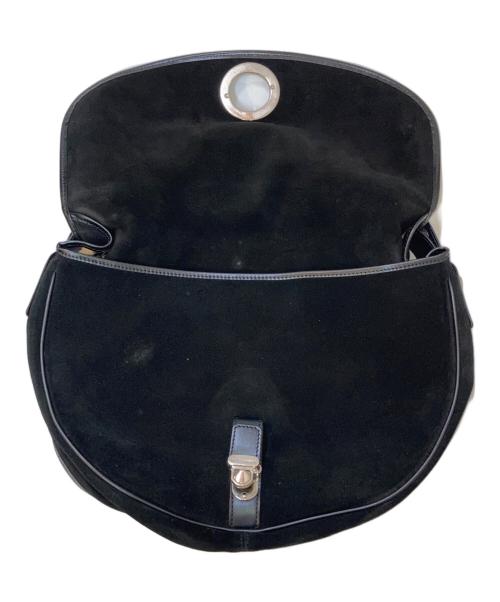 DOLCE & GABBANA（ドルチェ＆ガッバーナ）DOLCE & GABBANA (ドルチェ＆ガッバーナ) スウェードワンショルダーバッグ ブラックの古着・服飾アイテム