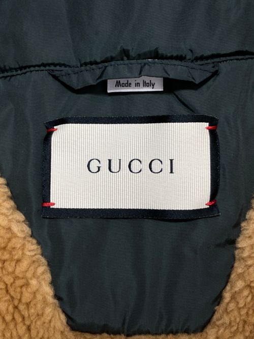 GUCCI（グッチ）GUCCI (グッチ) Nylon Jacket with Feline Print マルチカラー サイズ:48の古着・服飾アイテム