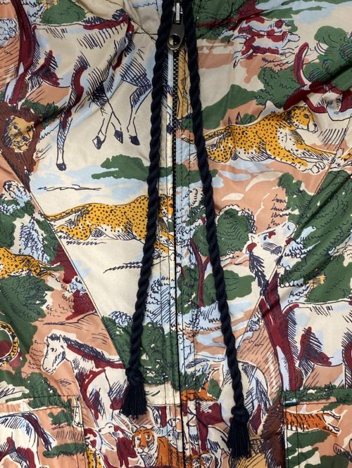 GUCCI（グッチ）GUCCI (グッチ) Nylon Jacket with Feline Print マルチカラー サイズ:48の古着・服飾アイテム