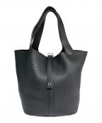 HERMESエルメス）の古着「ピコタン ロック MM/シルバー金具/トリヨンクレマンス/ノワール/X刻印」｜ノワール