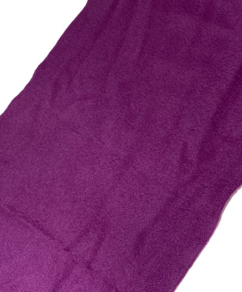 JOHNSTONS（ジョンストンズ）JOHNSTONS (ジョンストンズ) カシミヤマフラー パープルの古着・服飾アイテム