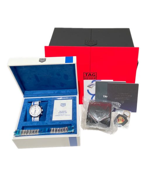 TAG Heuer（タグ・ホイヤー）TAG Heuer (タグホイヤー) カレラ キャリバー ホイヤー02 ホワイト サイズ:42の古着・服飾アイテム