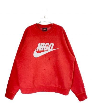 中古・古着通販】NIKE (ナイキ) NIGO (ニゴ―) NIGO CREW FLC レッド 