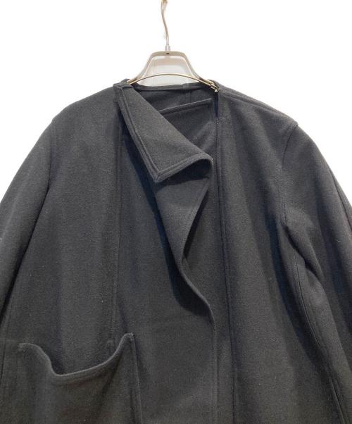 LEMAIRE（ルメール）LEMAIRE (ルメール) ラップ オーバー コート ブラック サイズ:ｓの古着・服飾アイテム