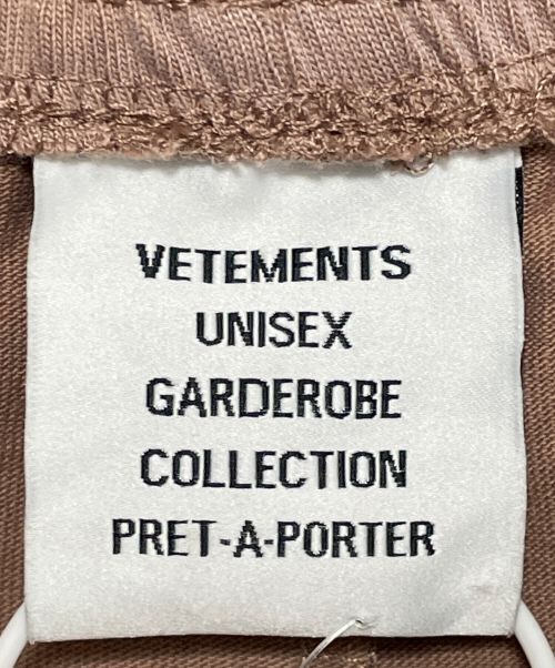 VETEMENTS（ヴェトモン）VETEMENTS (ヴェトモン) スウェットパンツ ピンク サイズ:Lの古着・服飾アイテム