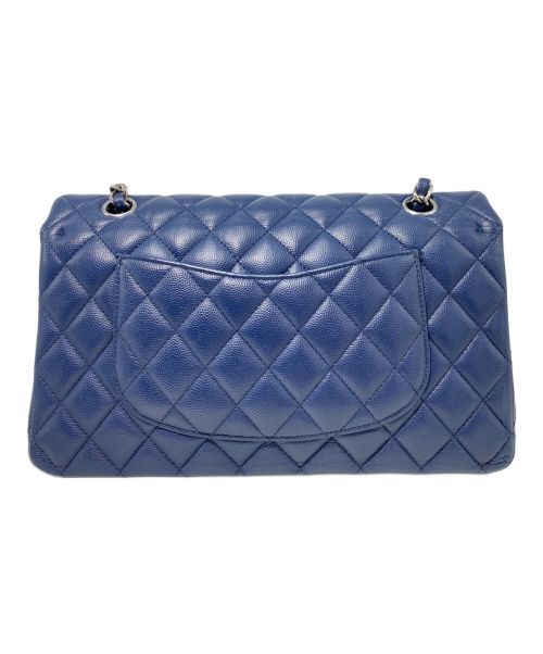 CHANEL（シャネル）CHANEL (シャネル) Wフラップチェーンショルダーバッグ ネイビー サイズ:25の古着・服飾アイテム