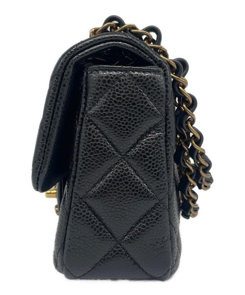 CHANEL（シャネル）CHANEL (シャネル) ミニマトラッセ CCスネーク ブラック サイズ:18.0cmの古着・服飾アイテム