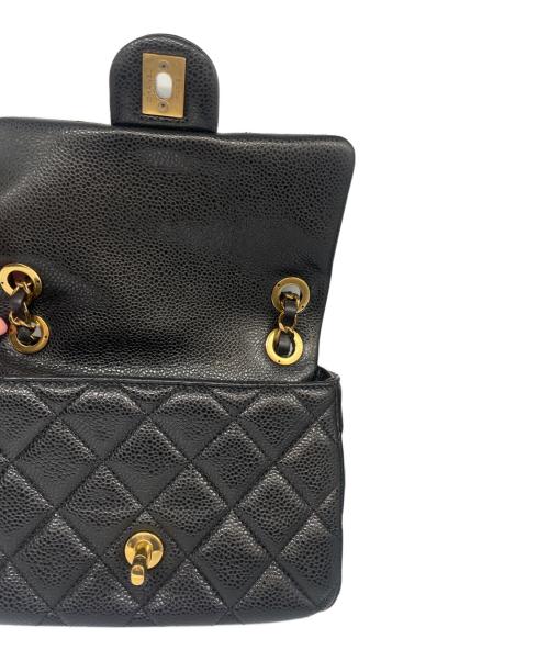 CHANEL（シャネル）CHANEL (シャネル) ミニマトラッセ CCスネーク ブラック サイズ:18.0cmの古着・服飾アイテム