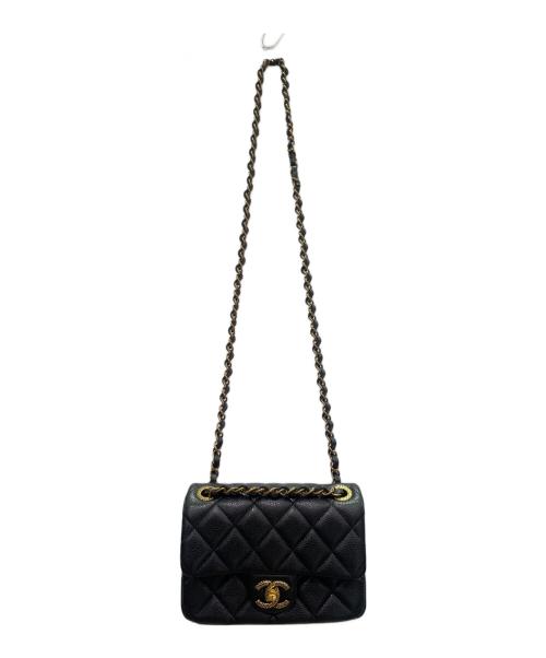 CHANEL（シャネル）CHANEL (シャネル) ミニマトラッセ CCスネーク ブラック サイズ:18.0cmの古着・服飾アイテム