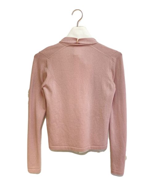 CHANEL（シャネル）CHANEL (シャネル) レイーヤードデザインニットシャツ ホワイト×ピンク サイズ:38の古着・服飾アイテム