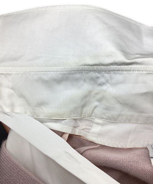 CHANEL（シャネル）CHANEL (シャネル) レイーヤードデザインニットシャツ ホワイト×ピンク サイズ:38の古着・服飾アイテム