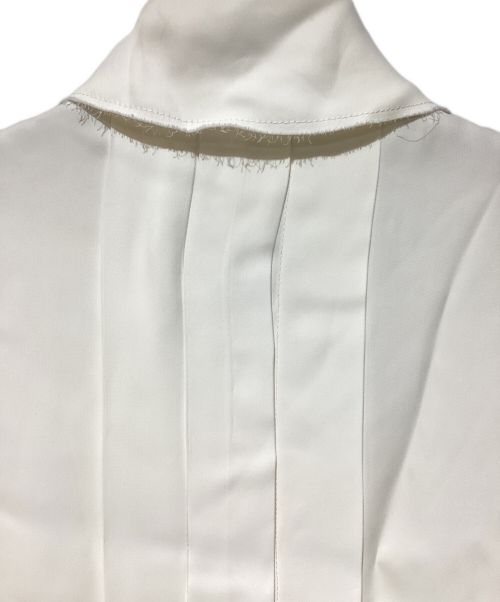 CHANEL（シャネル）CHANEL (シャネル) カットオフプリーツシャツワンピース ホワイト サイズ:36の古着・服飾アイテム