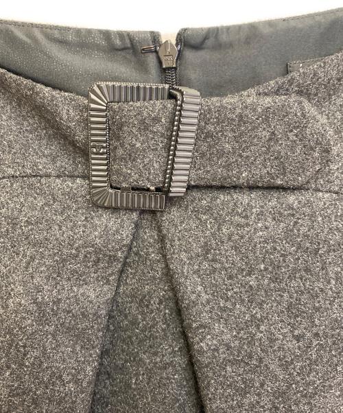 CHANEL（シャネル）CHANEL (シャネル) ウールカシミヤスカート グレー サイズ:38の古着・服飾アイテム
