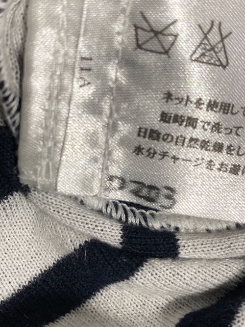 CHANEL（シャネル）CHANEL (シャネル) Vネックコットンニット ネイビー サイズ:36の古着・服飾アイテム