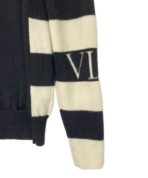 VALENTINO（ヴァレンティノ）VALENTINO (ヴァレンティノ) クルーネックニット ブラック サイズ:Mの古着・服飾アイテム