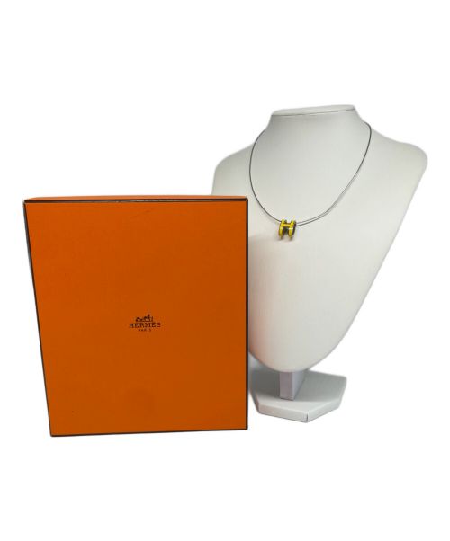 HERMES（エルメス）HERMES (エルメス) ポップアッシュ ミニ ポップ H ペンダント イエローの古着・服飾アイテム
