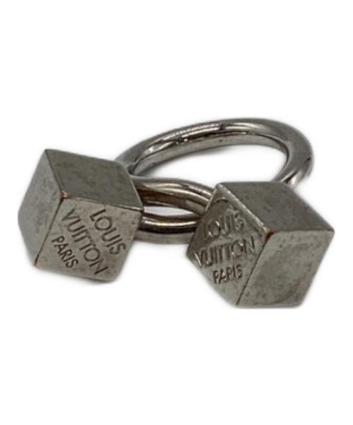 LOUIS VUITTON（ルイ ヴィトン）LOUIS VUITTON (ルイ ヴィトン) キューブモチーフスカーフリング シルバーの古着・服飾アイテム